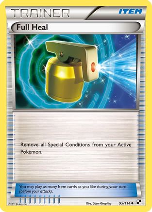 Full Heal 095  - Reverse Holofoil Black and White - Uncommon