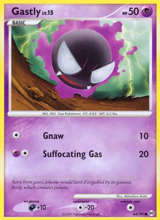Gastly (64) (64) 064/99  - Reverse Holofoil Arceus - Common