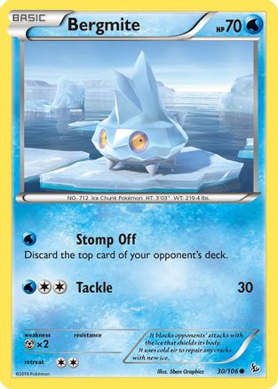 Bergmite 030  XY  Flashfire - Common