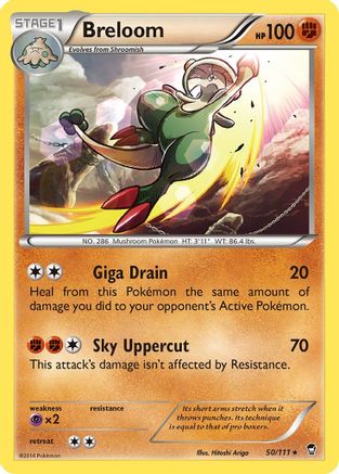 Breloom 050/111  XY  Furious Fists - Rare