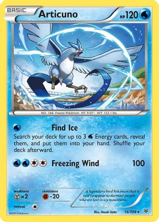 Articuno (16) (16) 016/108  XY  Roaring Skies - Rare