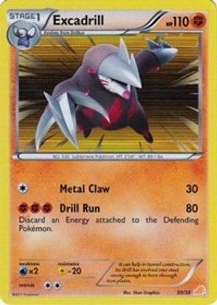 Excadrill (#30 Holo) (#30 Holo) 030  - Holofoil BW Trainer Kit Excadrill & Zoroark - Common